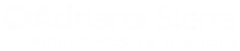 Logo adriana en blanco
